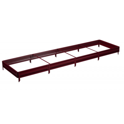 Готовая грядка Delta-Park GL 1x4 м (высота 19 см), вишневый