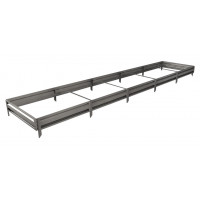 Готовая грядка Delta-Park GL 1x5 м (высота 19 см), серебристый