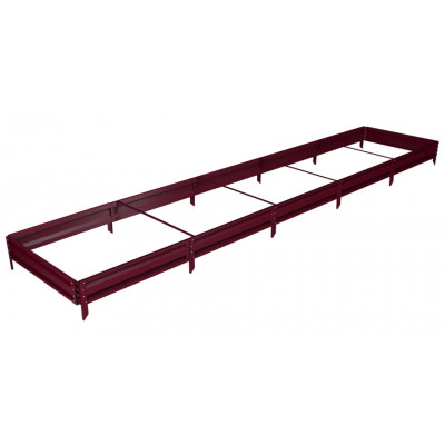 Готовая грядка Delta-Park GL 1x5 м (высота 19 см), вишневый