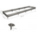 Готовая грядка Delta-Park GL 1x4 м (высота 19 см), серебристый