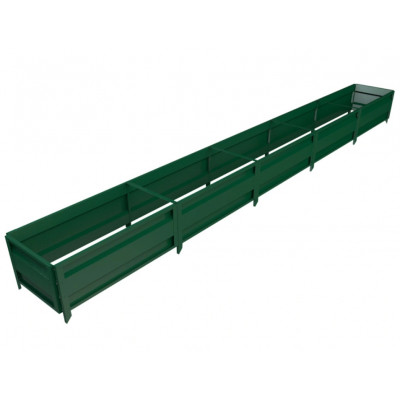 Грядка сборная GU 0,5x5 м (высота 36 см), зеленый