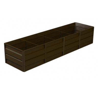 Высокая грядка Delta-Park GW 1x4 м (высота 72 см), коричневый Высокая грядка Delta-Park GW 1x4 м (высота 72 см), коричневый