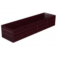 Высокая грядка Delta-Park GW 1x4 м (высота 72 см), вишневый