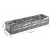 Высокая грядка Delta-Park GW 1x4 м (высота 72 см), серебристый