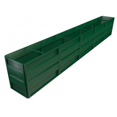 Высокая грядка Delta-Park GW 0,5x5 м (высота 72 см), зеленый