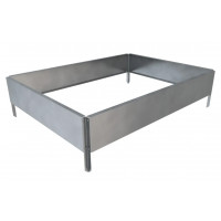 Готовая грядка Delta-Park GX 0,70x0,95 м (высота 15 см), серебристый