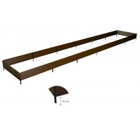Готовая грядка Delta-Park GY 0,95x5,7 м (высота 20 см), коричневый Готовая грядка Delta-Park GY 0,95x5,7 м (высота 20 см), коричневый