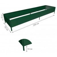 Готовая грядка Delta-Park GY 0,45x1,9 м (высота 20 см), зеленый