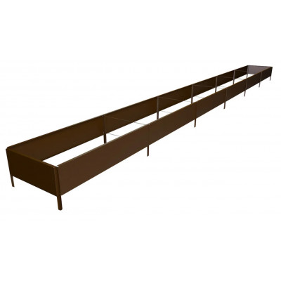 Готовая грядка Delta-Park GY 0,45x5,7 м (высота 20 см), коричневый Готовая грядка Delta-Park GY 0,45x5,7 м (высота 20 см), коричневый