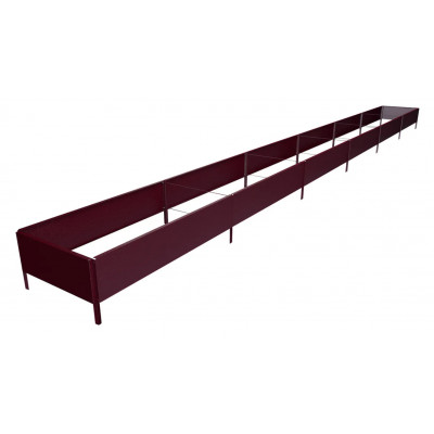 Готовая грядка Delta-Park GY 0,45x5,7 м (высота 20 см), вишневый