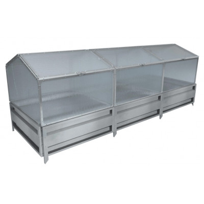 Парник из поликарбоната Delta-Park GH-D 1x3 м (на грядке 36 см)