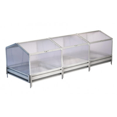 Парник из поликарбоната Delta-Park GH-D 1x3 м (на грядке 19 см)