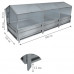 Парник из поликарбоната Delta-Park GH-D 1x3 м (на грядке 36 см)