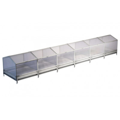 Парник из поликарбоната Delta-Park GH-D 1x6 м (на грядке 19 см)